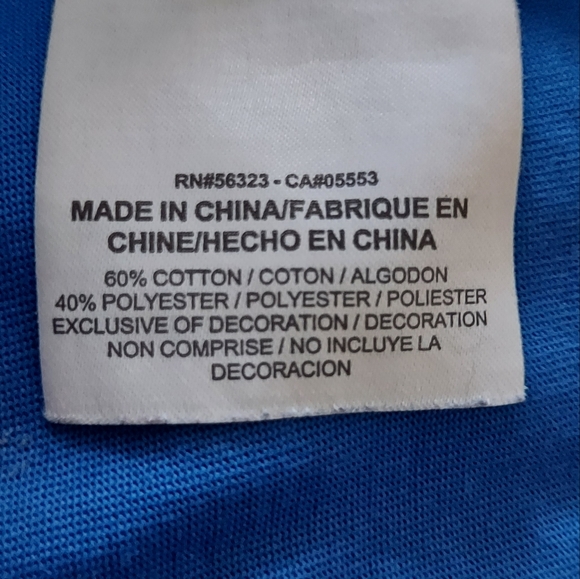 3/$25 Dri-Fit Shirt Large Boys Blue - Picture 5 of 6